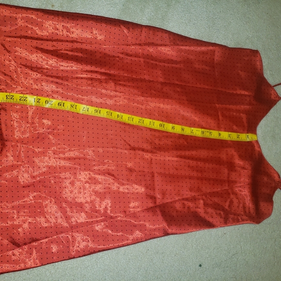 Silky red polka dot slip - Picture 4 of 6